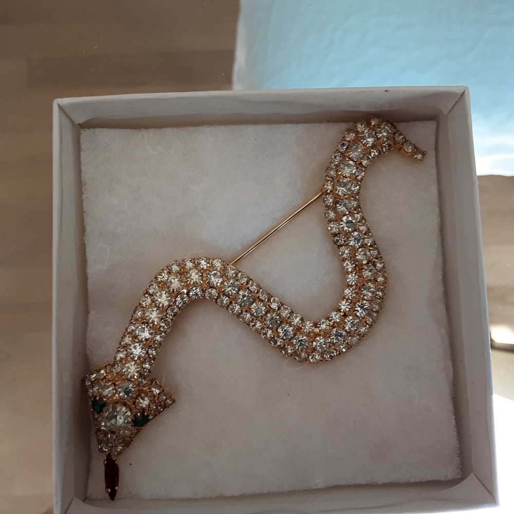 Weiss Vintage Snake pin, Signed